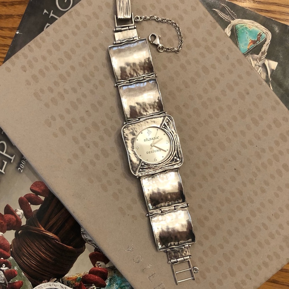 Vintage Silpada Solid Square Link Sterling Silver… - image 5